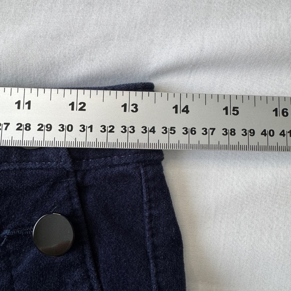 LOFT Women's Velvet Mariner Skinny‎ Pants Deep Space Blue Size 25 Stretch Ankle - Picture 10 of 13